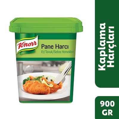 Knorr Pane Harcı 900GR - Panelenen etin/tavuğun suyunu kaybetmesini engeller.